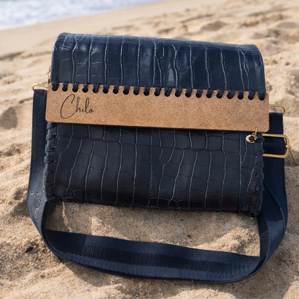 Obsidian Opulence Crossbody Bag