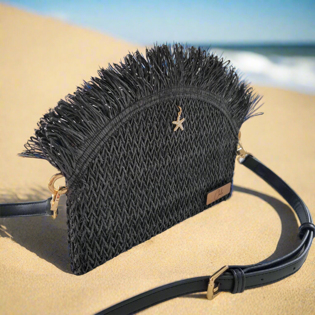Ebony Weave Clutch
