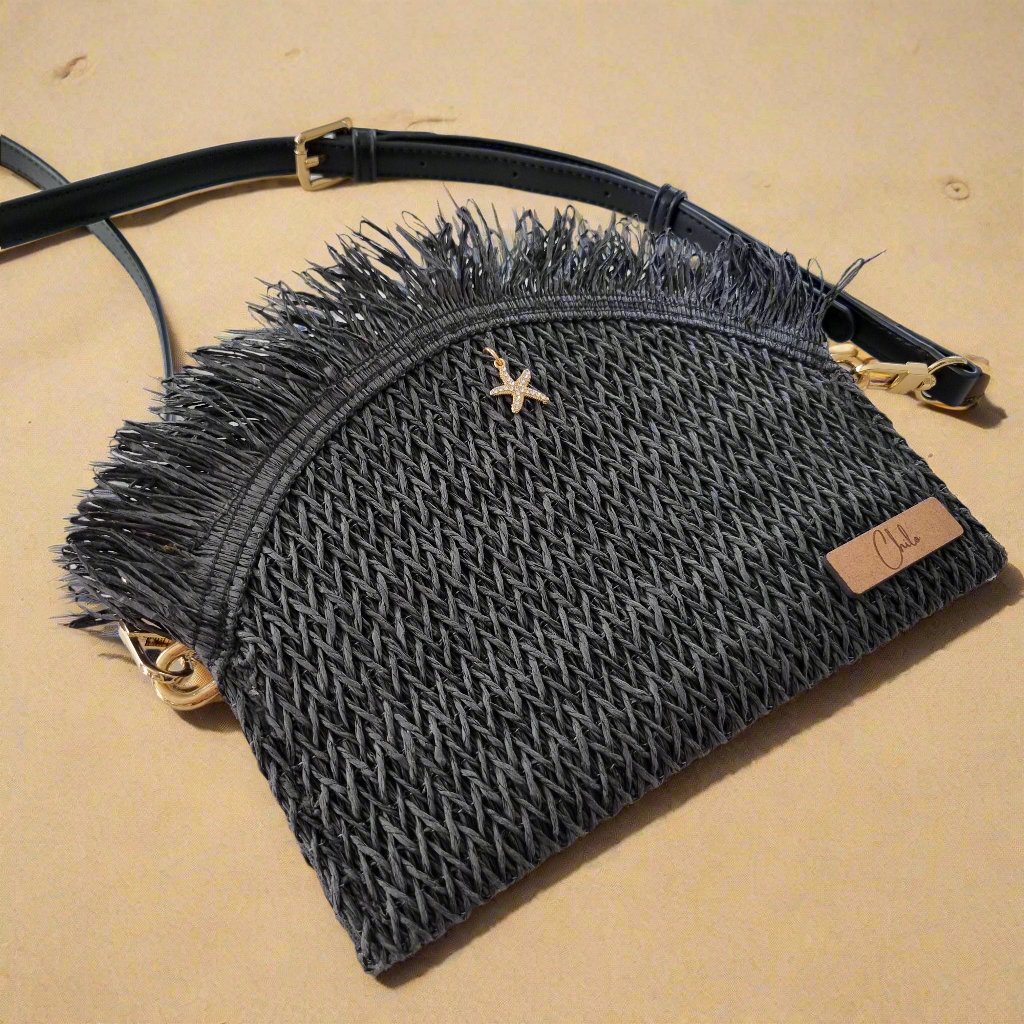Ebony Weave Clutch