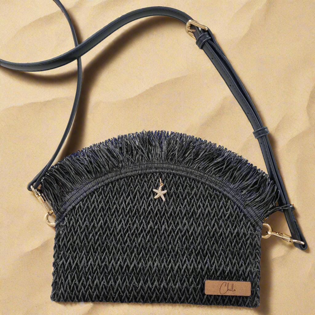 Ebony Weave Clutch