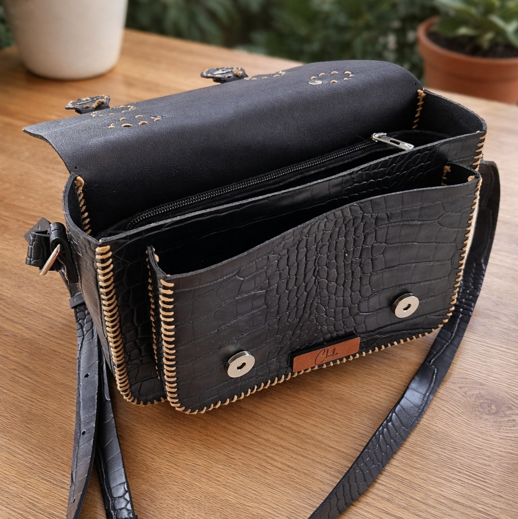 Obsidian Opulence Satchel