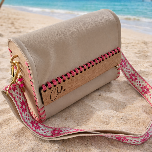 Pop of Pink Crossbody Bag